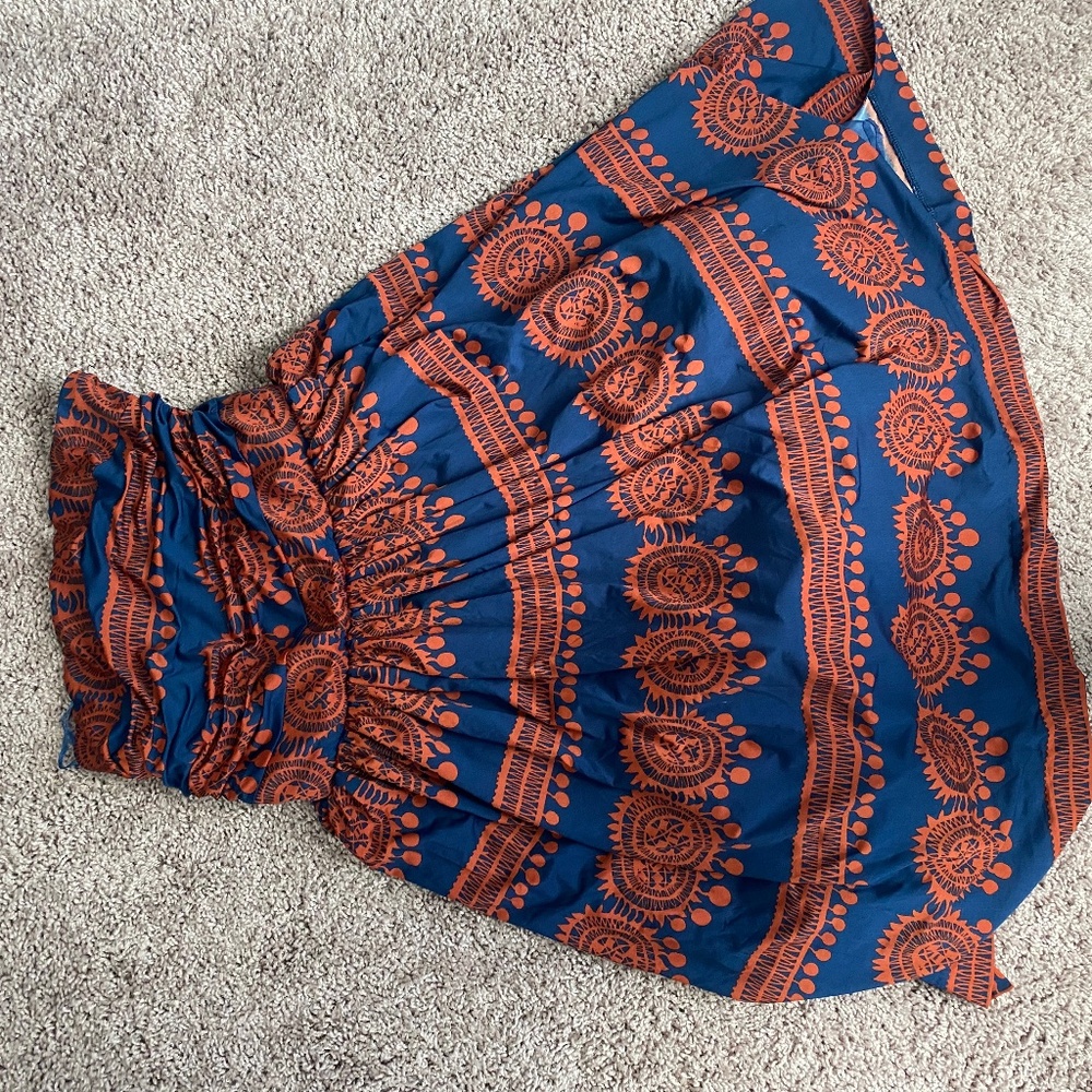 Anthropologie strapless dress with empire waist